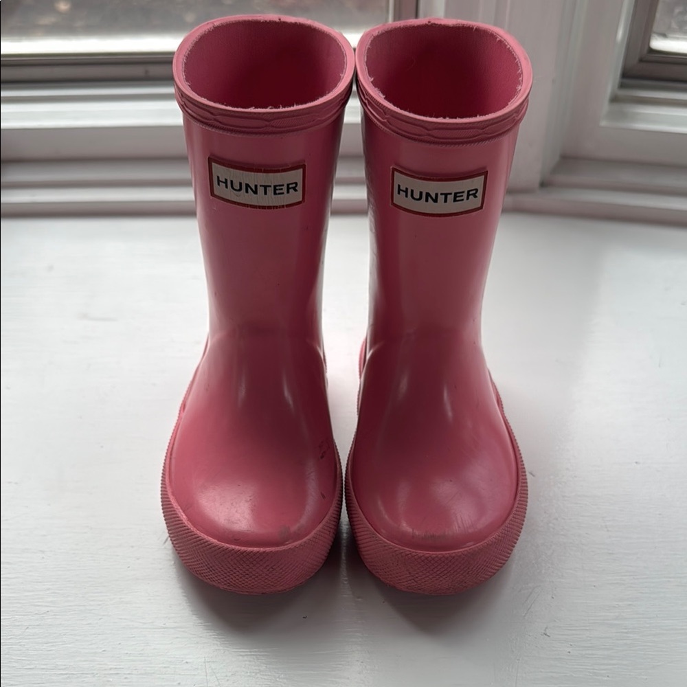Hunter Kids Pink Rain Boots